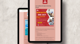 alt="E-Mail Marketing Campaign design for an educational institution by Media Sure"