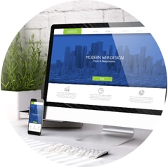 Responsive website design on desktop and mobile devices - Media Sure Service