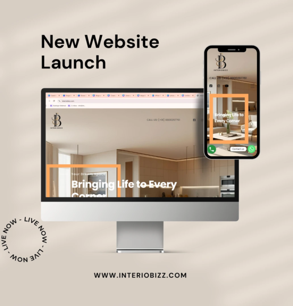 alt="Website Designing for an interior designer by Media Sure"