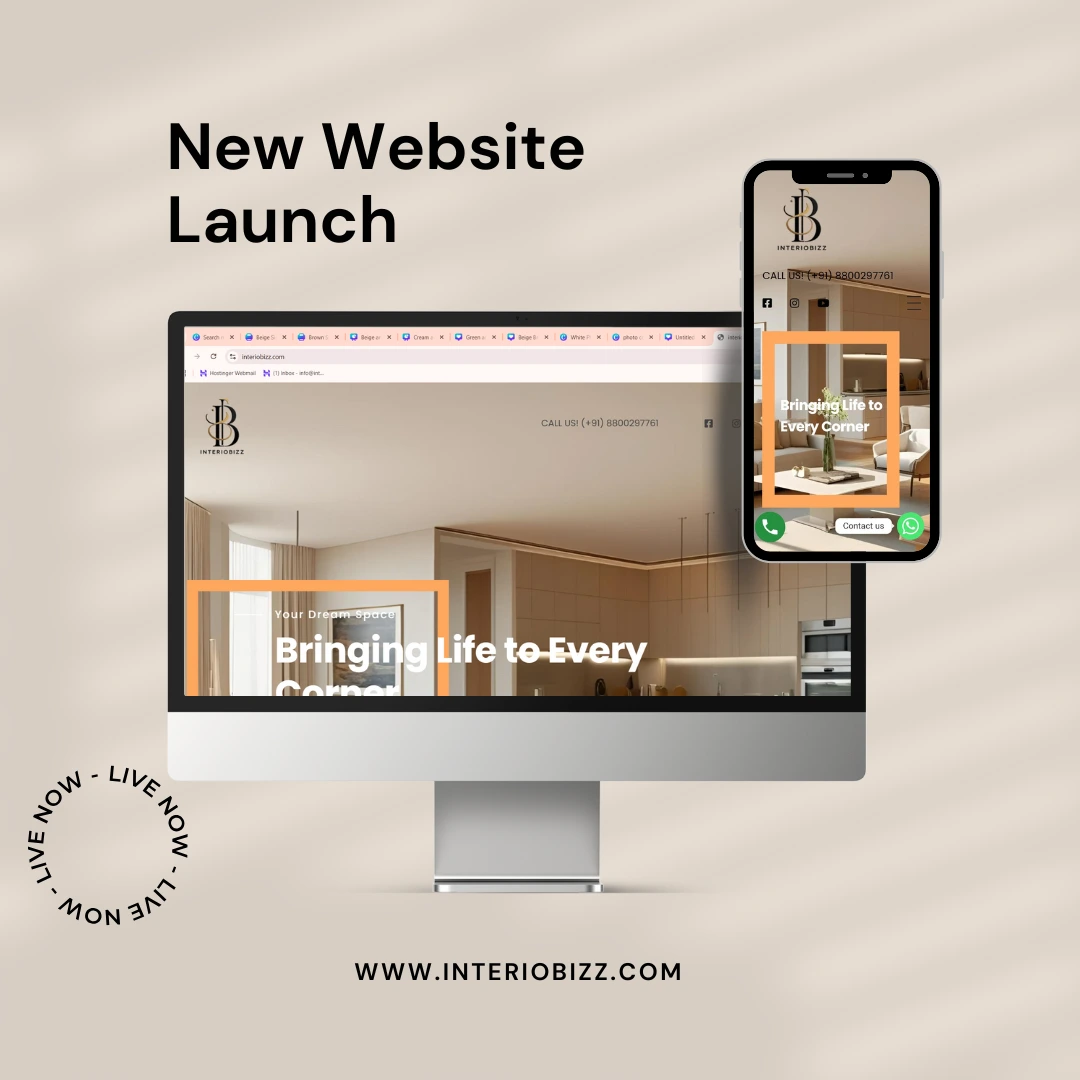 alt="Website Designing for an interior designer by Media Sure"